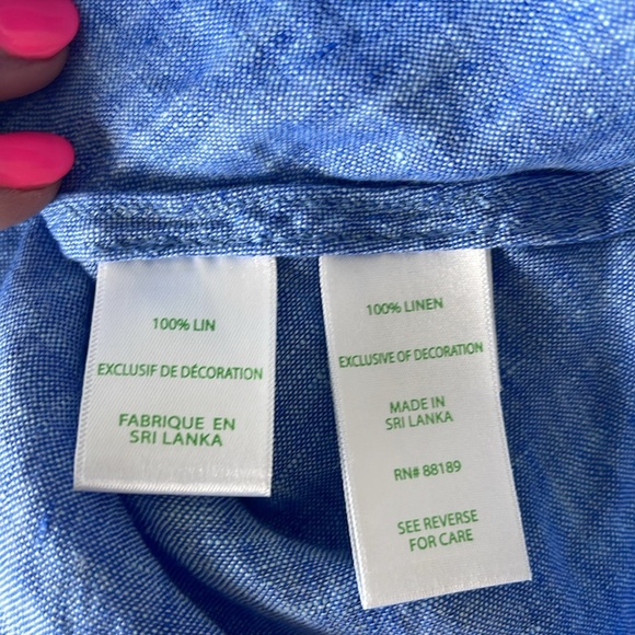 NWT Lilly Pulitzer Florin Sleeveless Linen Top - Picture 7 of 7